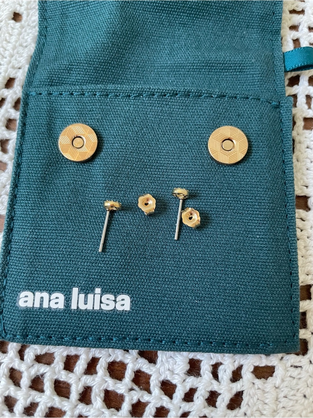 Ana Luisa Circle Stud Earrings - Maeva - Picture 4 of 5